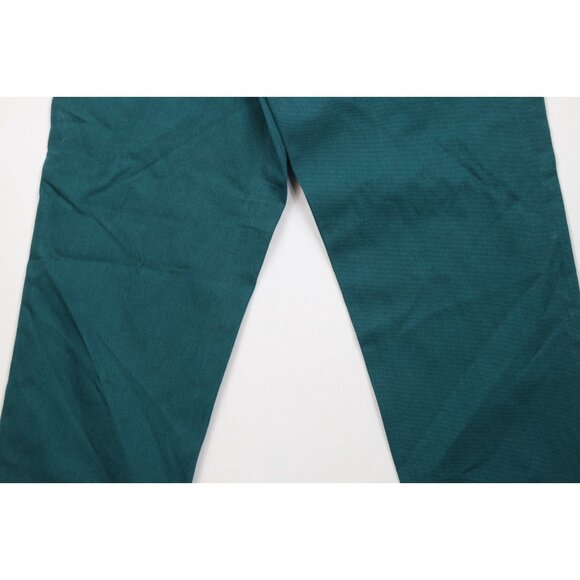 Deadstock Vtg 90s Streetwear Mens 32x33 Baggy Fit Skateboard Denim Jeans Green - Picture 11 of 14